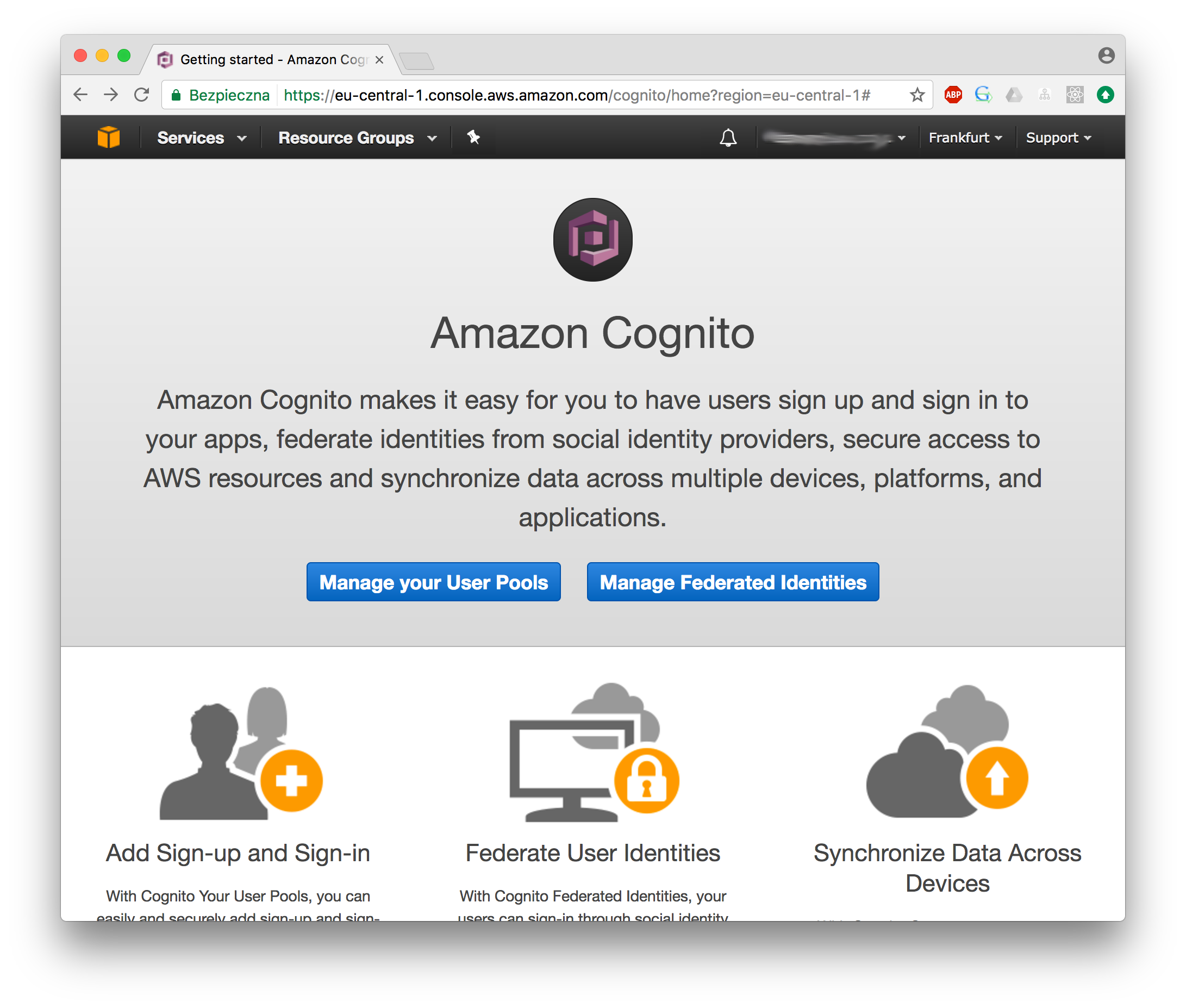 Amazon Cognito WWW